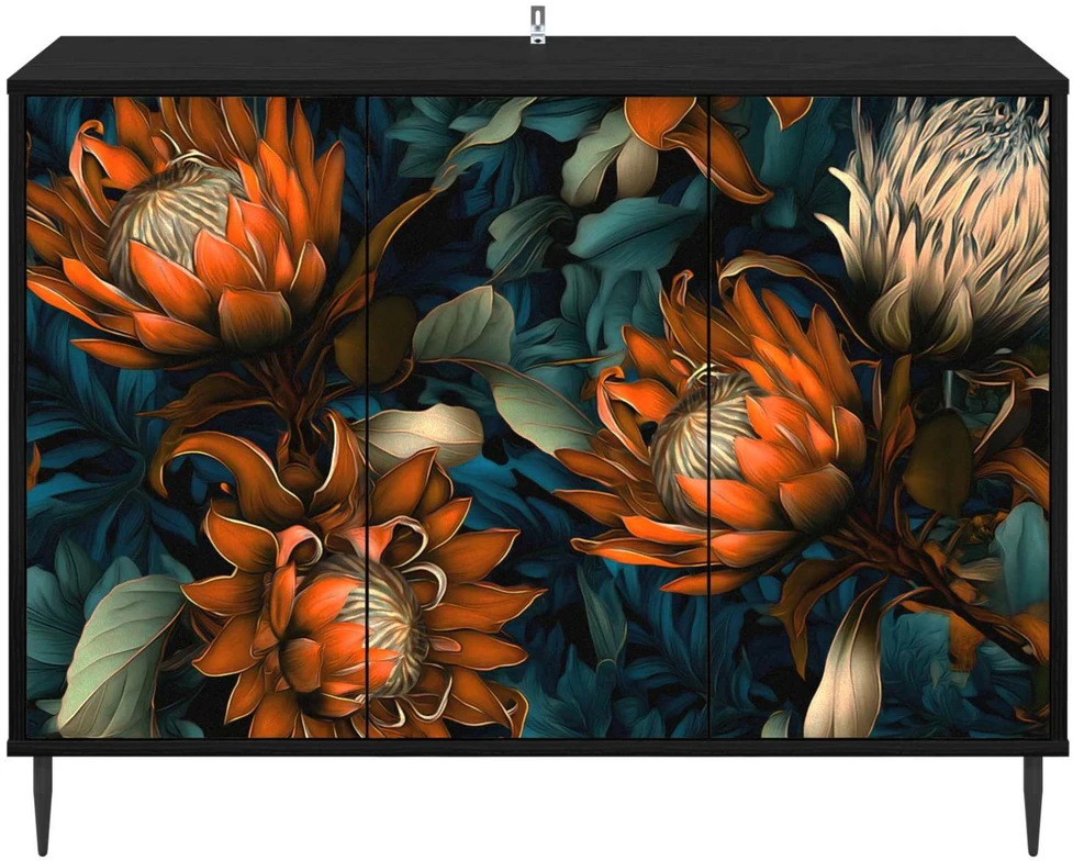 Kabalas LOCHEM Juodojo ąžuolo 102 x 33 x 76 cm Apdirbta mediena