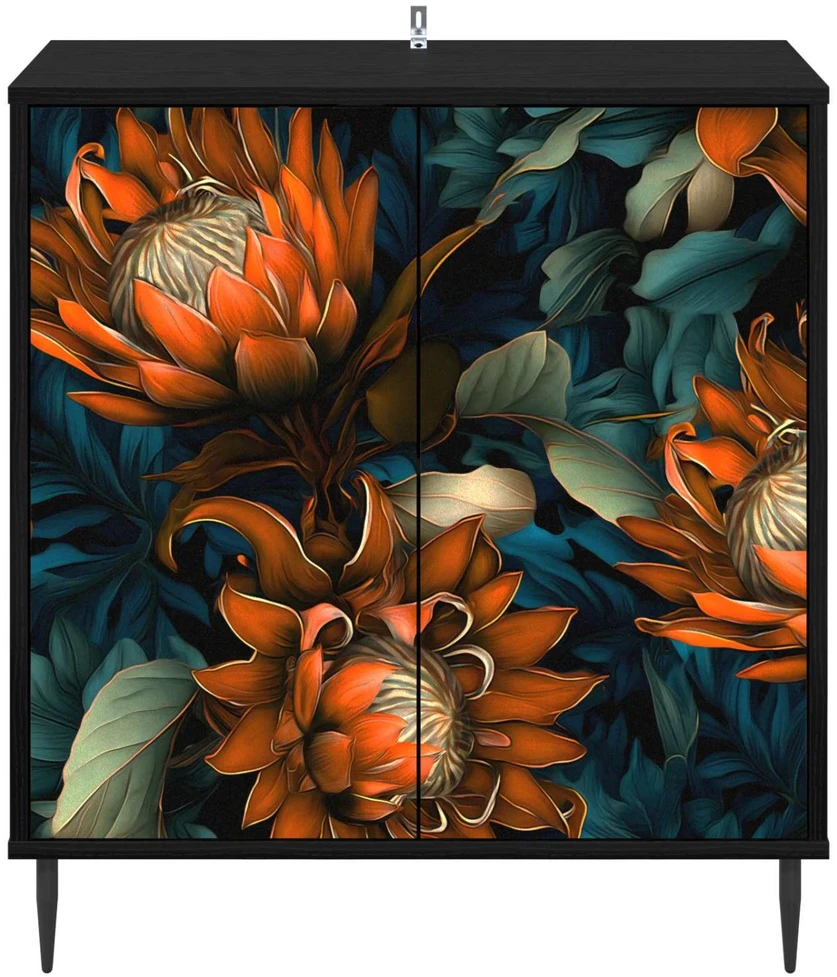 Kabalas LOCHEM Juodojo ąžuolo 69 x 33 x 76 cm Apdirbta mediena