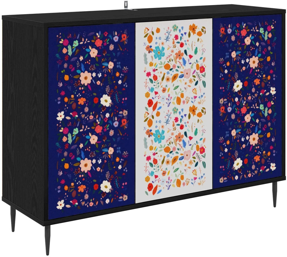 Kabalas MAINZ Juodojo ąžuolo 102 x 33 x 76 cm Apdirbta mediena