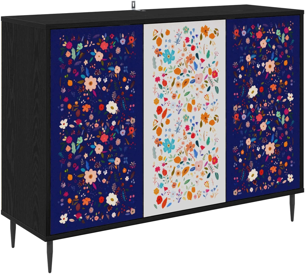 Kabalas MAINZ Juodojo ąžuolo 102 x 33 x 76 cm Apdirbta mediena