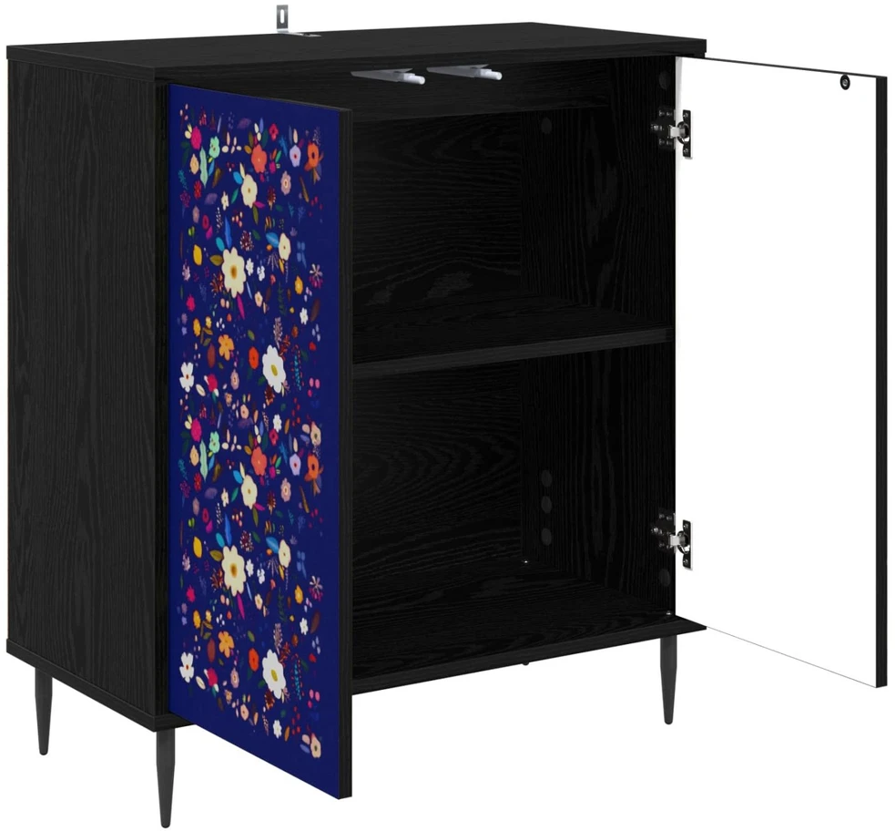 Kabalas MAINZ Juodojo ąžuolo 69 x 33 x 76 cm Apdirbta mediena