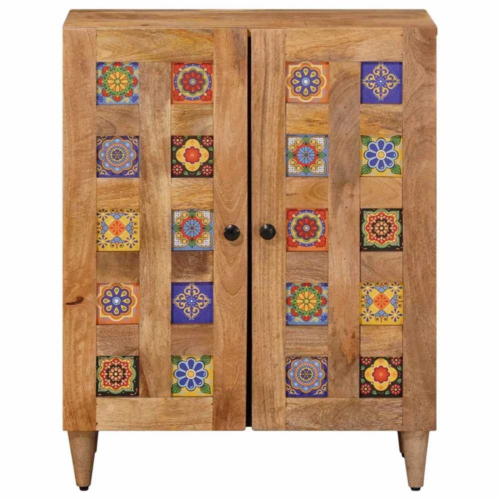 Kabalas 60 x 33 x 75 cm Kietas mango medis Natūrali