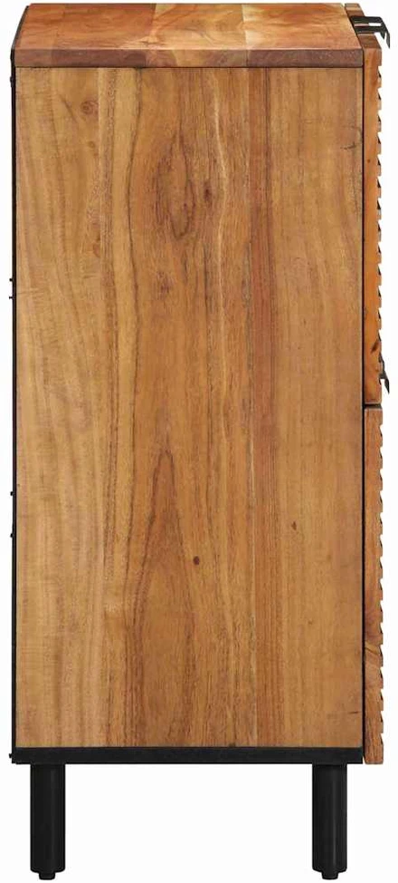 Kabalas su lentyna Ruda 60 x 33,5 x 75 cm Kietas mango medis