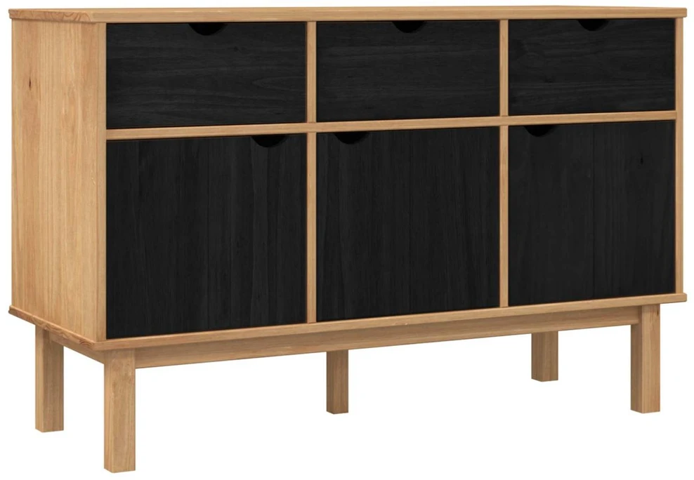 Komoda OTTA Ruda ir juoda 114 x 43 x 73,5 cm