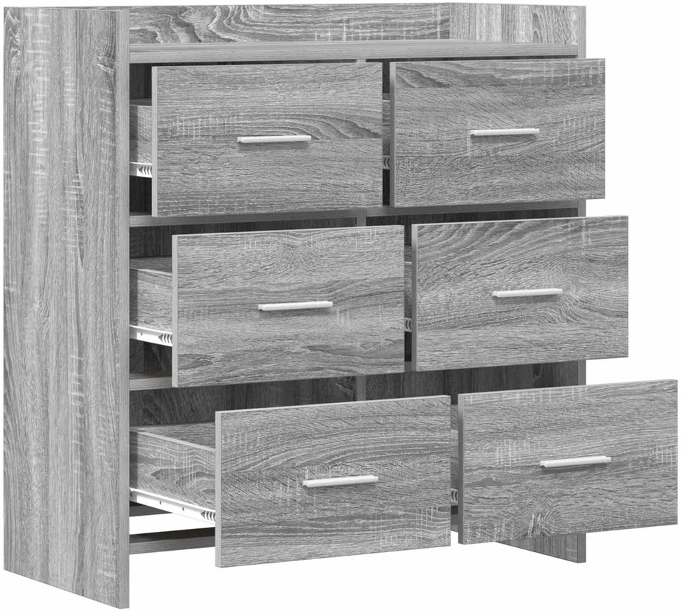 Kabalas Pilka Sonoma 75 x 33 x 80 cm Apdirbta mediena