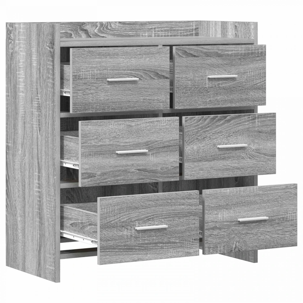 Kabalas Pilka Sonoma 75 x 33 x 80 cm Apdirbta mediena