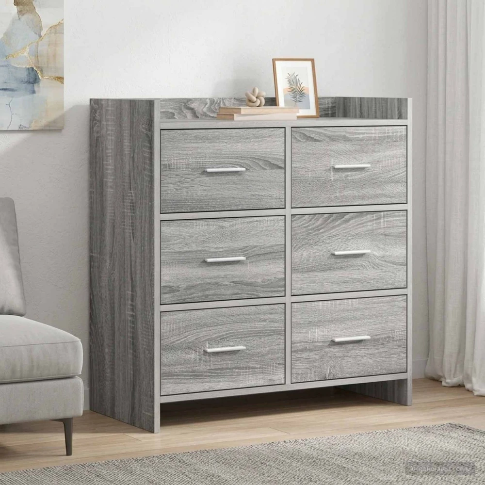Kabalas Pilka Sonoma 75 x 33 x 80 cm Apdirbta mediena