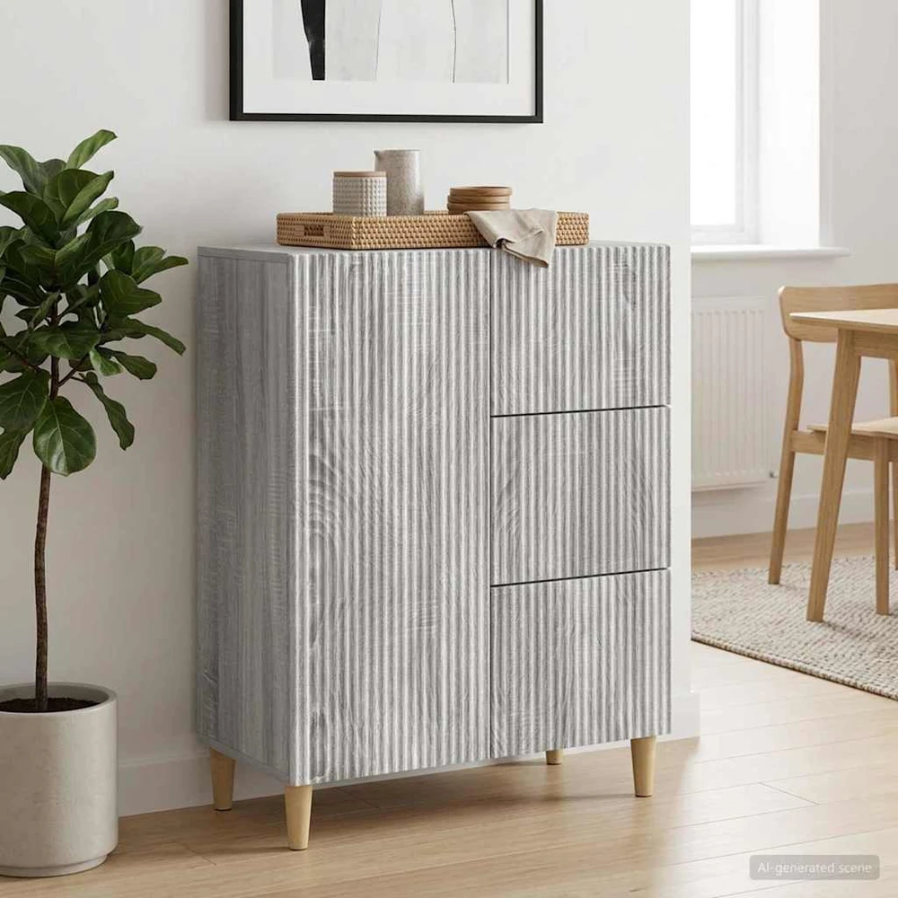 Kabalas Pilka sonoma ąžuolo 66 x 34,5 x 90 cm Apdirbta mediena