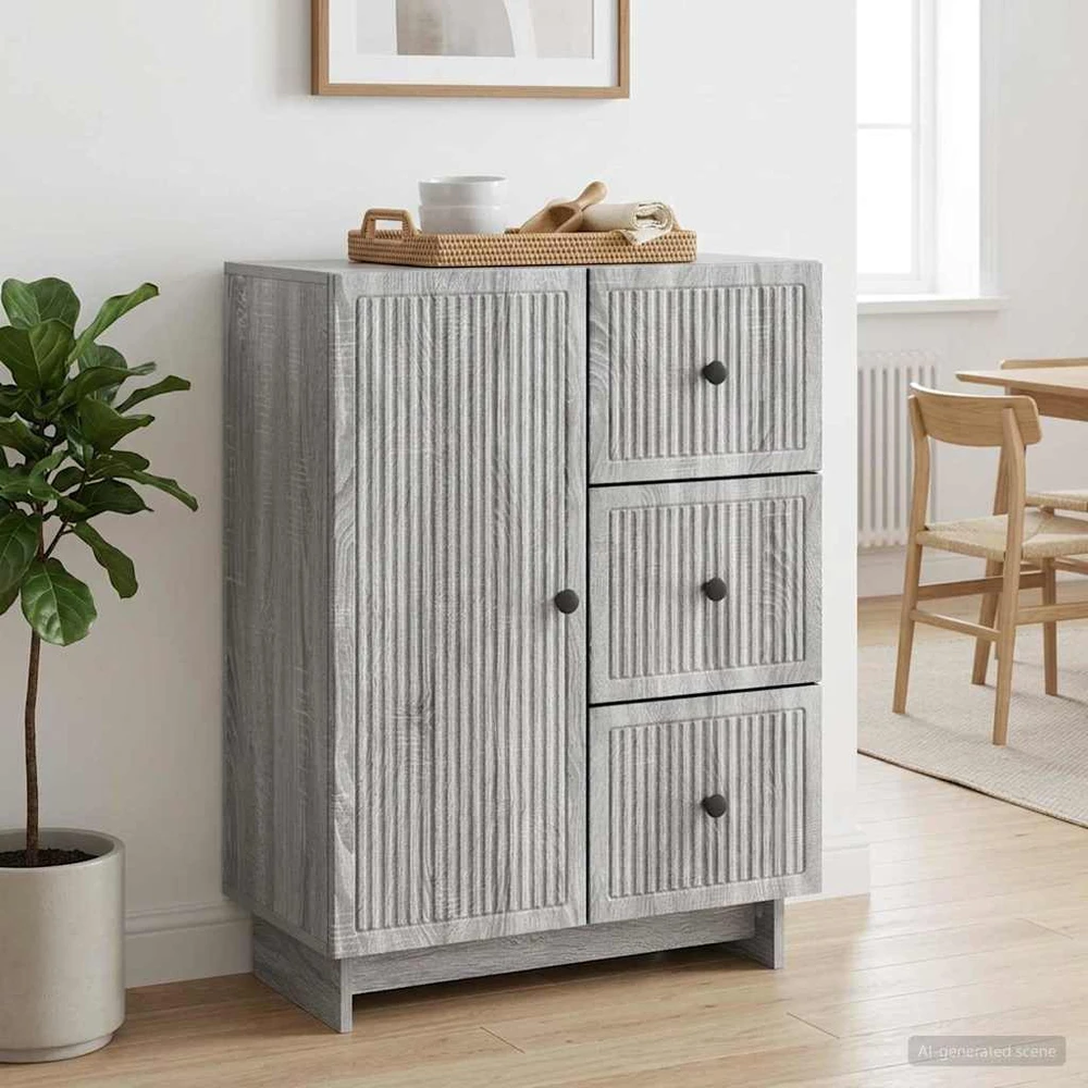 Kabalas Pilka sonoma ąžuolo 66 x 34,5 x 90 cm Apdirbta mediena