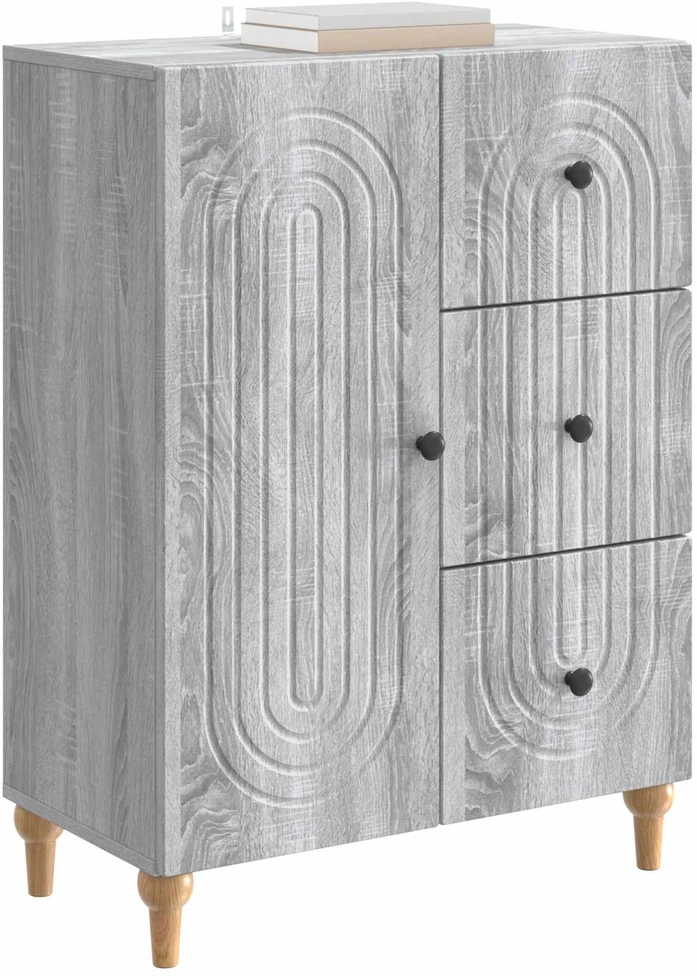 Kabalas Pilka sonoma ąžuolo 66 x 34,5 x 90 cm Apdirbta mediena