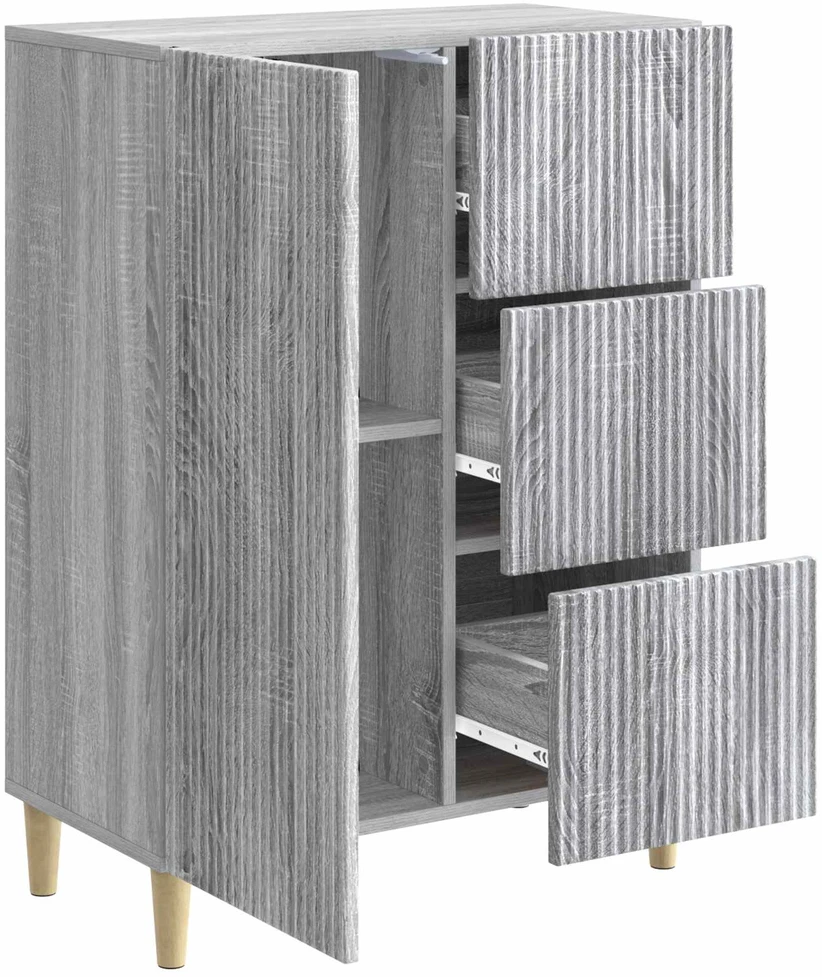 Kabalas Pilka sonoma ąžuolo 66 x 34,5 x 90 cm Apdirbta mediena