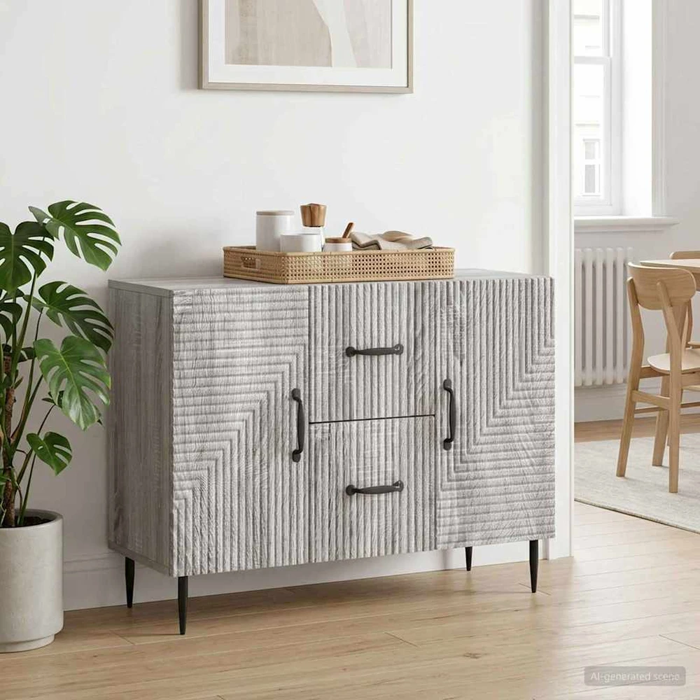 Kabalas Pilka sonoma ąžuolo 89 x 34,5 x 60 cm Apdirbta mediena