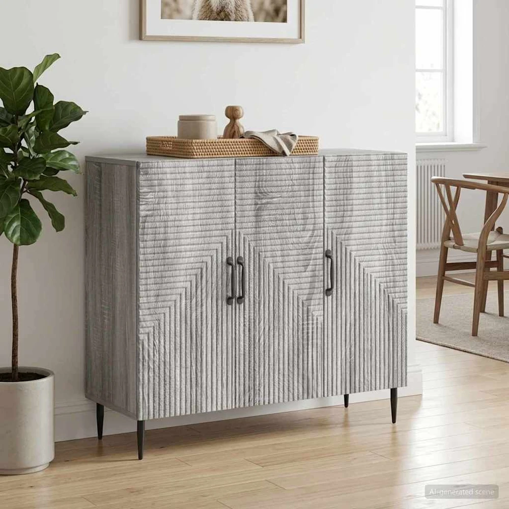 Kabalas Pilka sonoma ąžuolo 89 x 34,5 x 80 cm Apdirbta mediena
