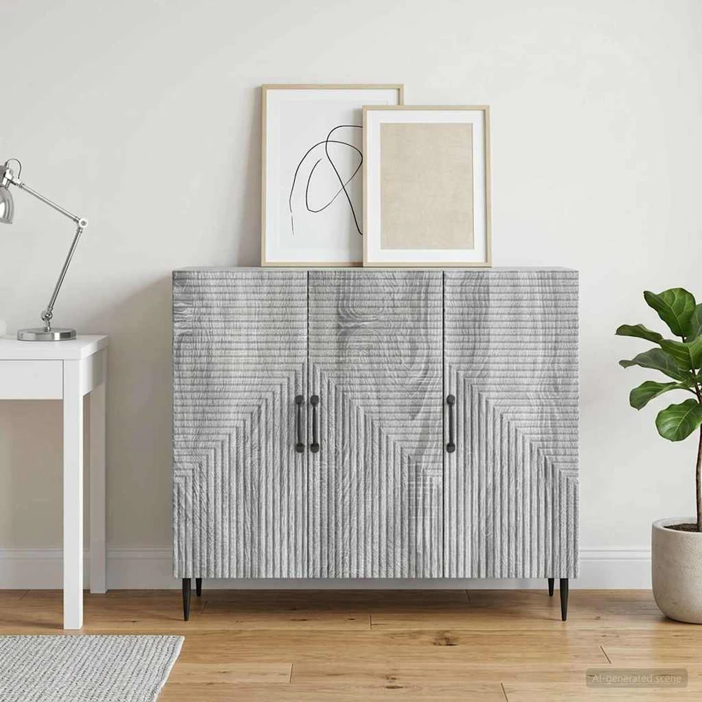 Kabalas Pilka sonoma ąžuolo 89 x 34,5 x 80 cm Apdirbta mediena