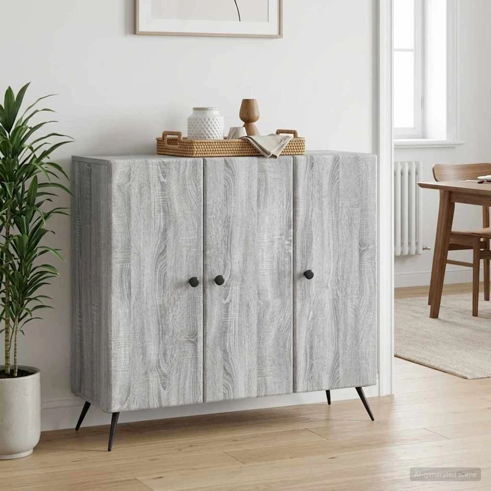 Kabalas Pilka sonoma ąžuolo 89 x 34,5 x 80 cm Apdirbta mediena