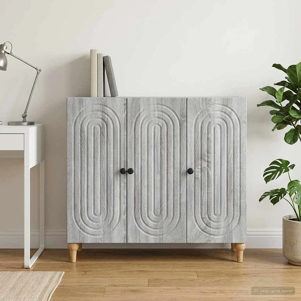 Kabalas Pilka sonoma ąžuolo 89 x 34,5 x 80 cm Apdirbta mediena