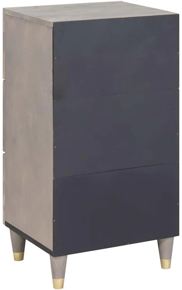 Kabalas Pilkas ir auksinis 40 x 33 x 75 cm Kietas mango medis