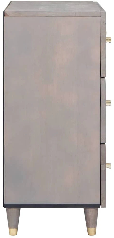 Kabalas Pilkas ir auksinis 60 x 33 x 75 cm Kietas mango medis