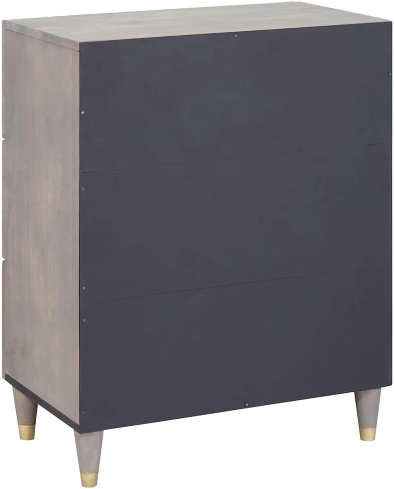 Kabalas Pilkas ir auksinis 60 x 33 x 75 cm Kietas mango medis