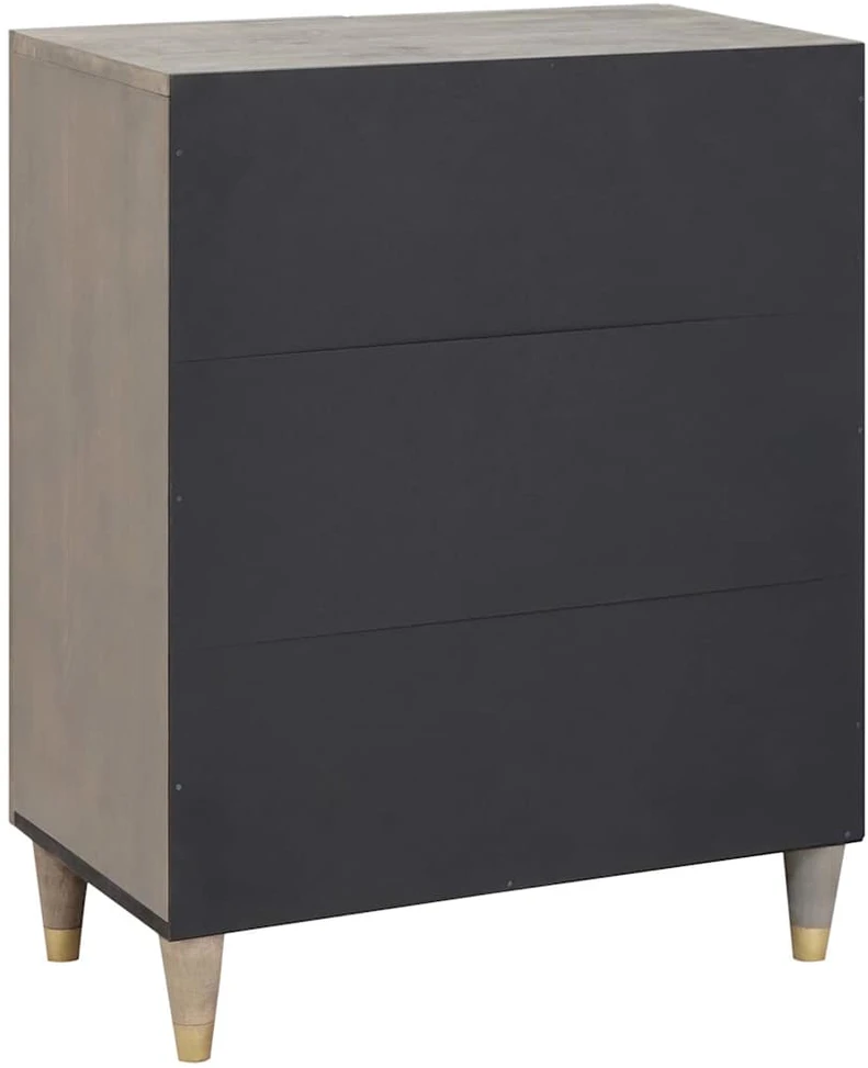 Kabalas Pilkas ir auksinis 60 x 33 x 75 cm Kietas mango medis