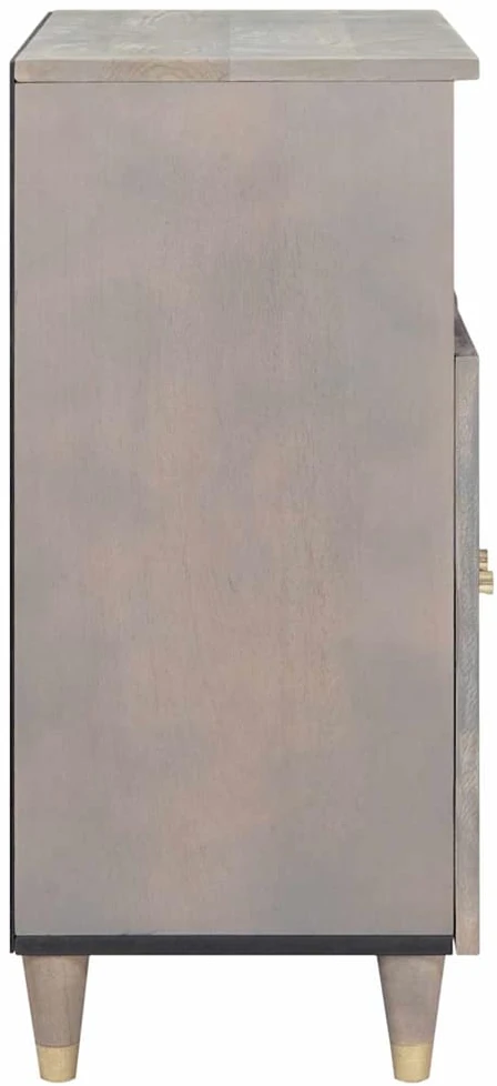 Kabalas Pilkas ir auksinis 60 x 33 x 75 cm Kietas mango medis
