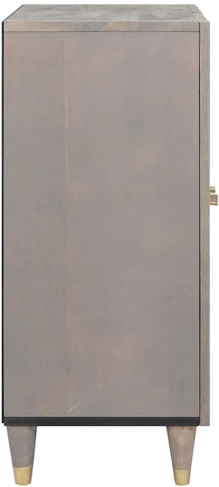 Kabalas Pilkas ir auksinis 60 x 33 x 75 cm Kietas mango medis