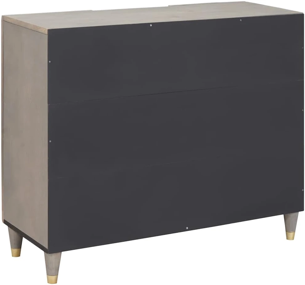 Kabalas Pilkas ir auksinis 90 x 33 x 75 cm Kietas mango medis