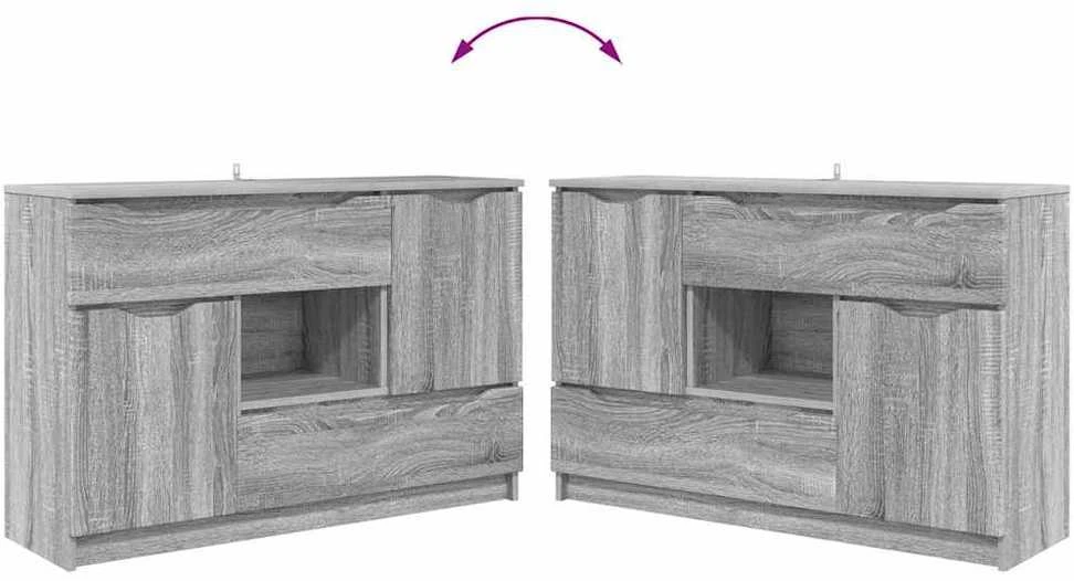 Kabalas Pilkas Sonoma 100 x 30 x 65,6 Apdirbta mediena