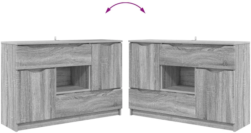 Kabalas Pilkas Sonoma 100 x 30 x 65,6 Apdirbta mediena