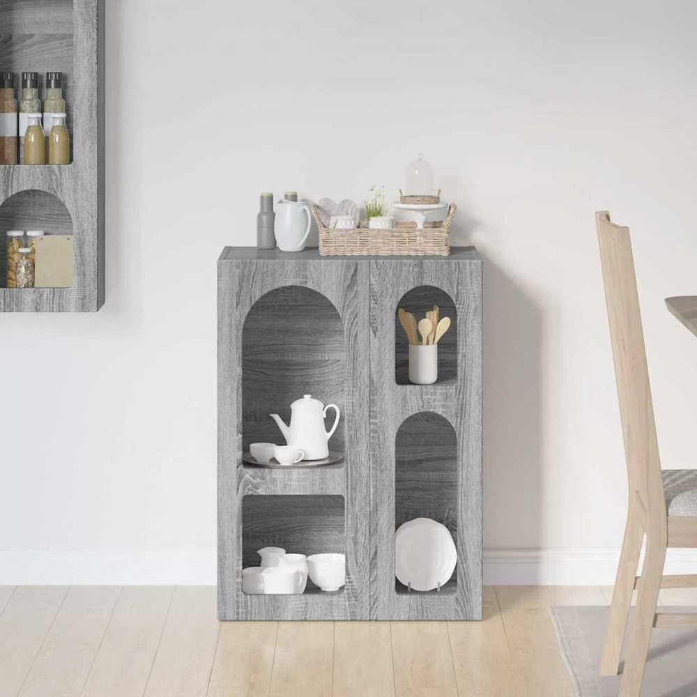 Kabalas ELST Pilkas Sonoma 59 x 35 x 80.5 cm Apdirbta mediena