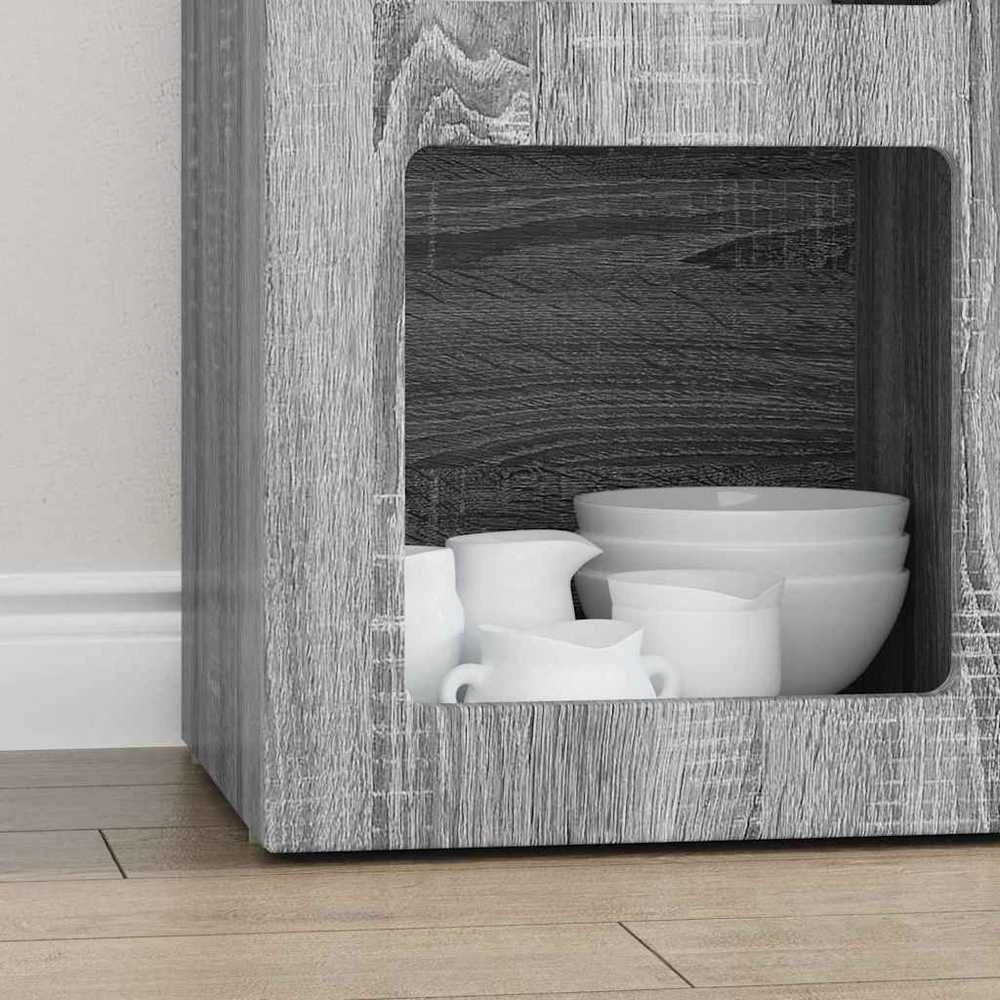 Kabalas ELST Pilkas Sonoma 59 x 35 x 80.5 cm Apdirbta mediena