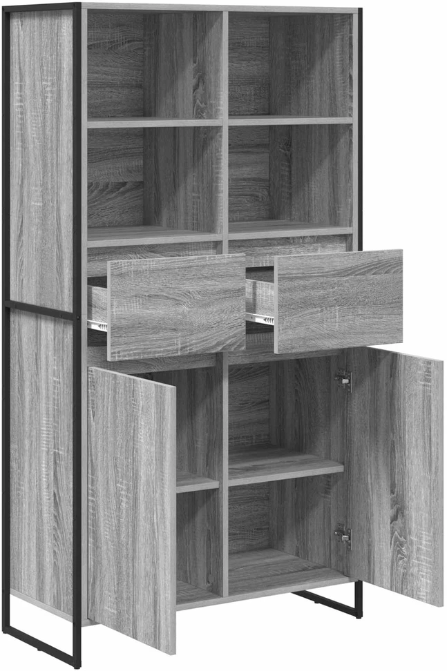 Kabalas Pilkas Sonoma 81 x 36 x 150.5 cm Apdirbta mediena