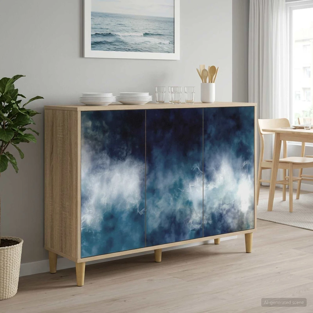 Kabalas RAALTE Sonoma ąžuolo 102 x 33 x 75 cm Apdirbta mediena