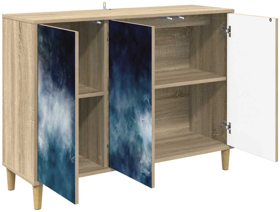 Kabalas RAALTE Sonoma ąžuolo 102 x 33 x 75 cm Apdirbta mediena