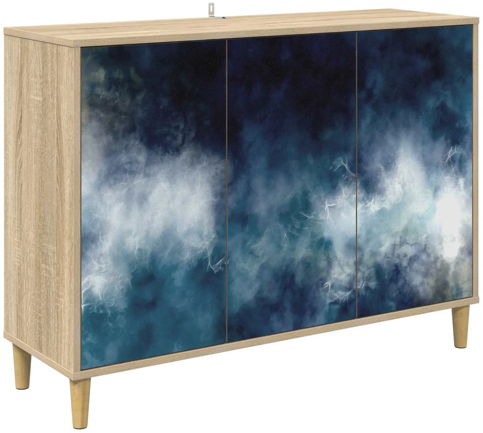 Kabalas RAALTE Sonoma ąžuolo 102 x 33 x 75 cm Apdirbta mediena