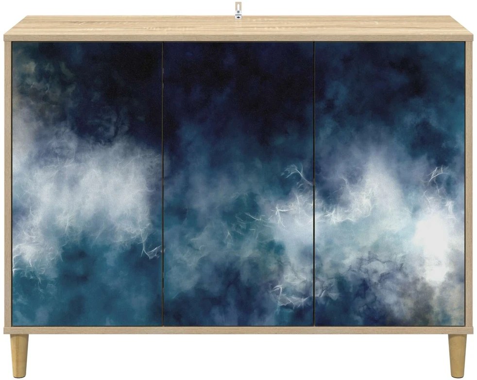 Kabalas RAALTE Sonoma ąžuolo 102 x 33 x 75 cm Apdirbta mediena