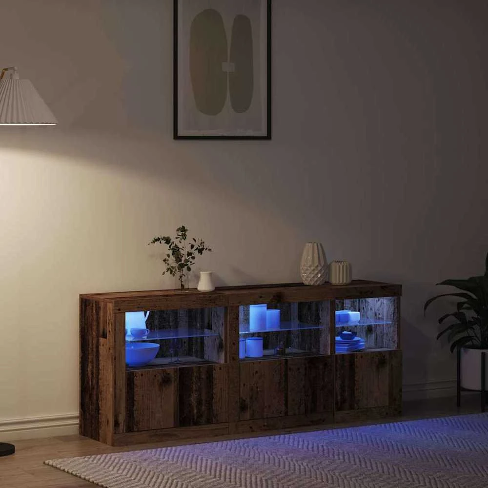 LED Bufetas Senas medis 162 x 37 x 67 cm Apdirbta mediena