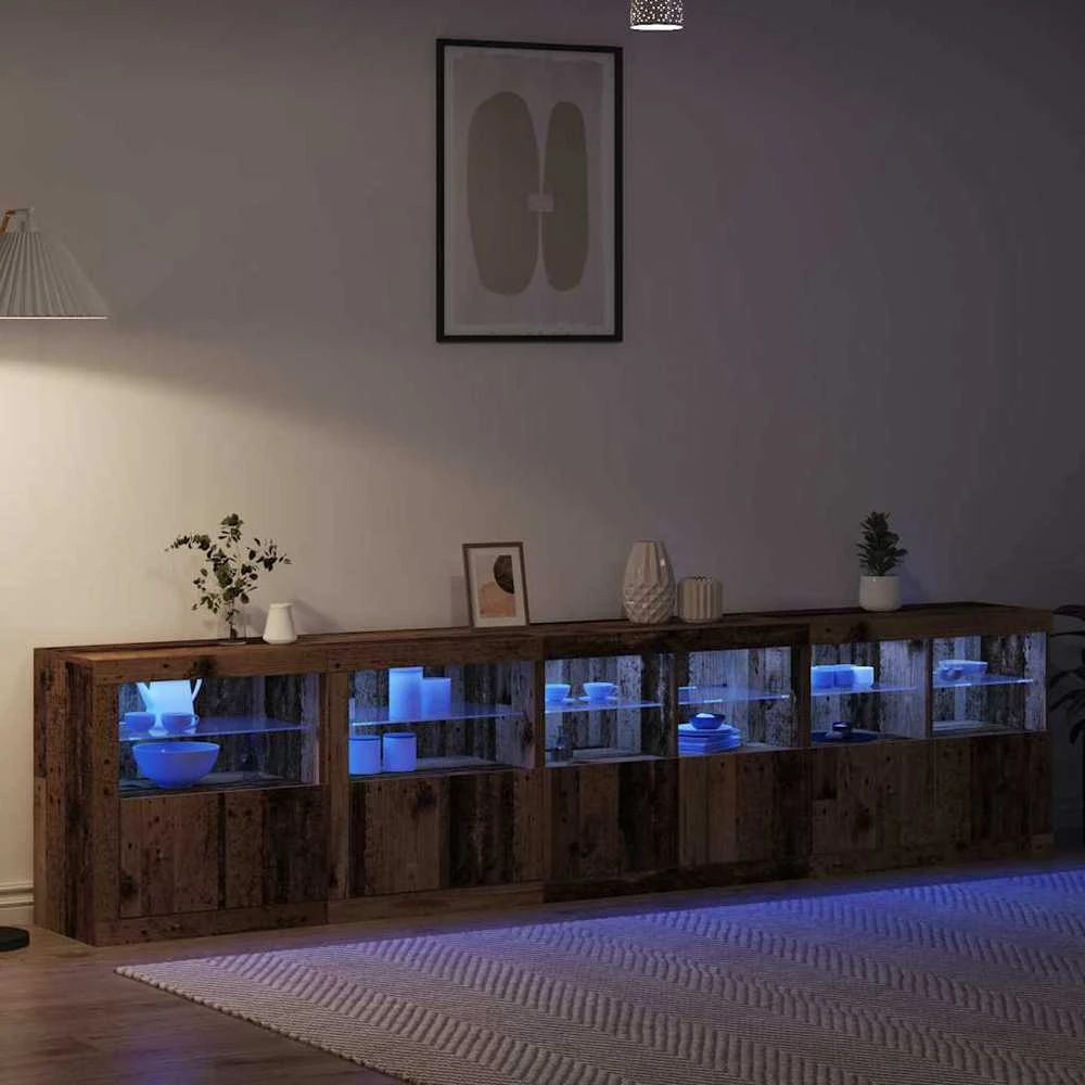 LED Bufetas Senas medis 283 x 37 x 67 cm Apdirbta mediena