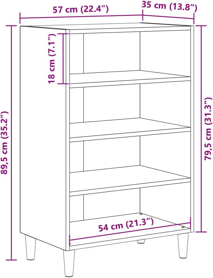 Kabalas Senas medis 57 x 35 x 89.5 cm Apdirbta mediena