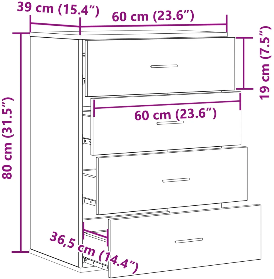 Kabalas Senas medis 60 x 39 x 80 cm Apdirbta mediena