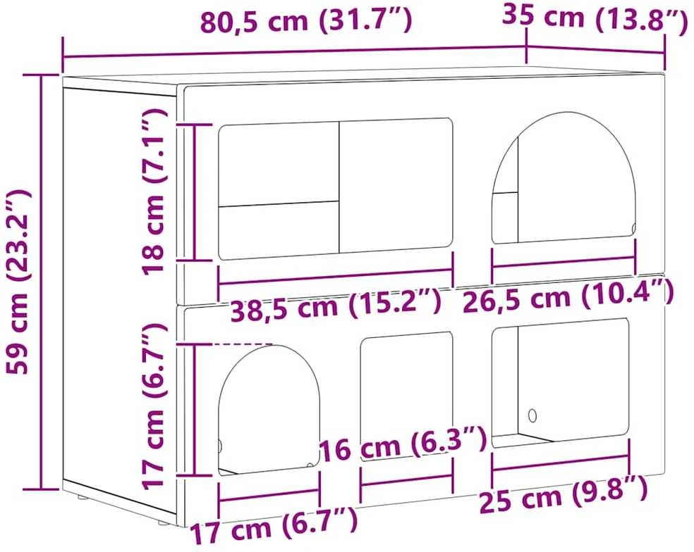 Kabalas ELST Senas medis 80.5 x 35 x 59 cm Apdirbta mediena
