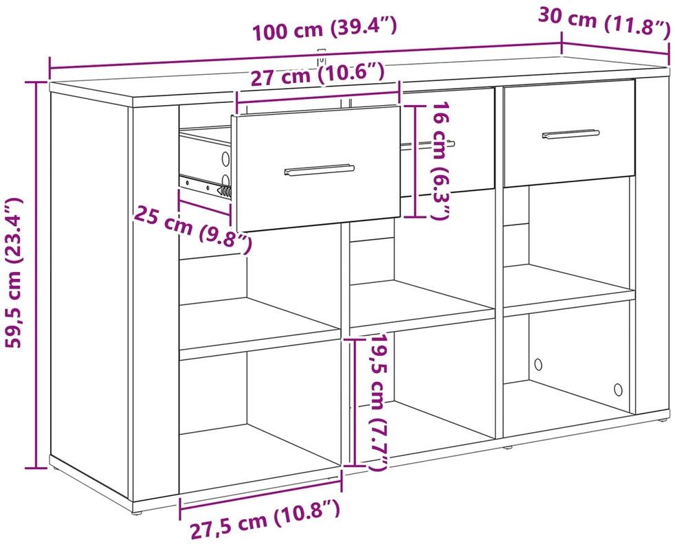 Kabalas Senovinis medis 100 x 30 x 59,5 cm Apdirbta mediena
