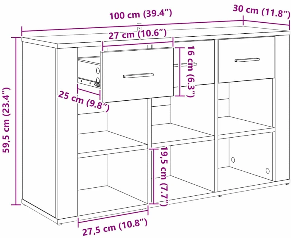 Kabalas Senovinis medis 100 x 30 x 59,5 cm Apdirbta mediena