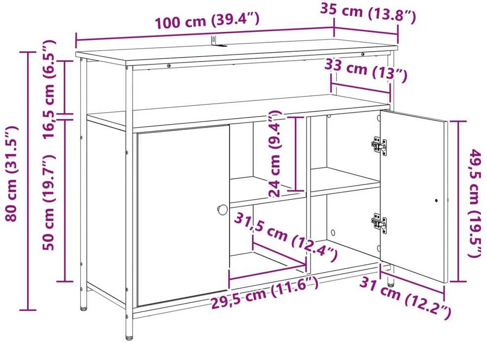 Kabalas Senovinis medis 100 x 35 x 80 cm Apdirbta mediena