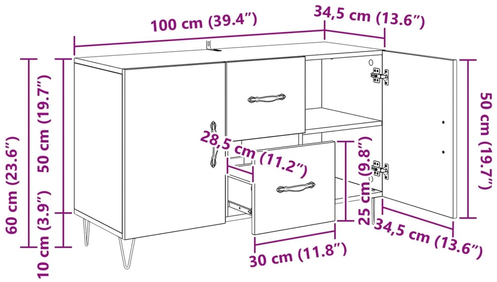 Kabalas Senovinis medis 100 x 36 x 60 cm Apdirbta mediena
