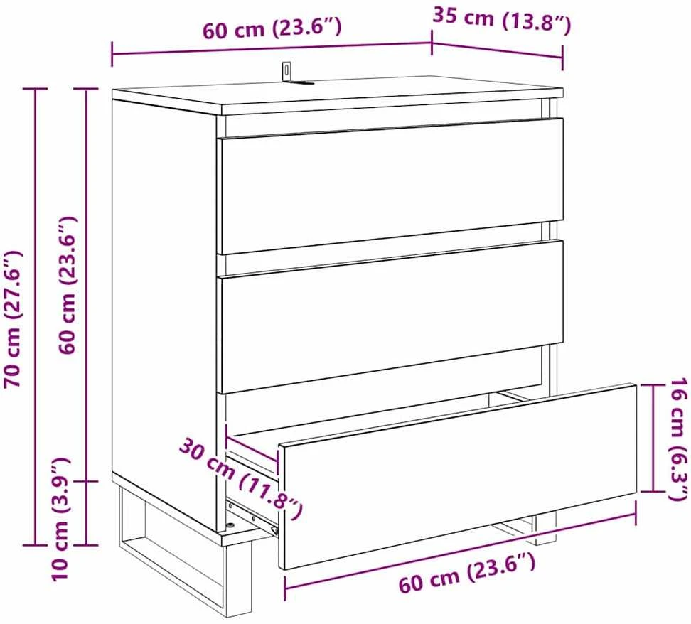 Kabalas Senovinis medis 60 x 35 x 70 cm Apdirbta mediena