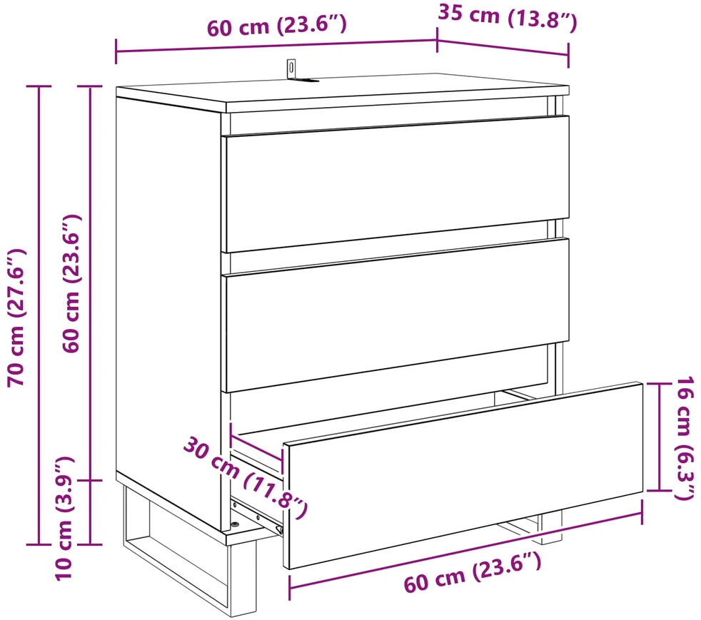Kabalas Senovinis medis 60 x 35 x 70 cm Apdirbta mediena