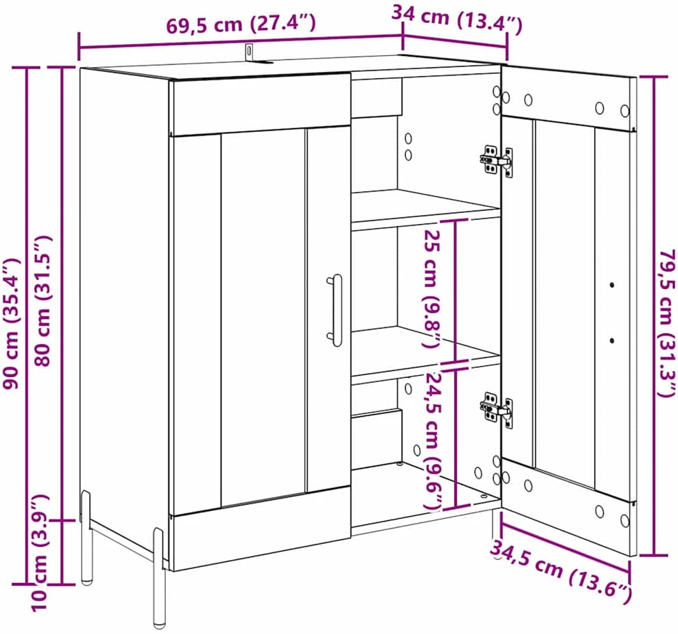 Kabalas Senovinis medis 69,5 x 34 x 90 cm