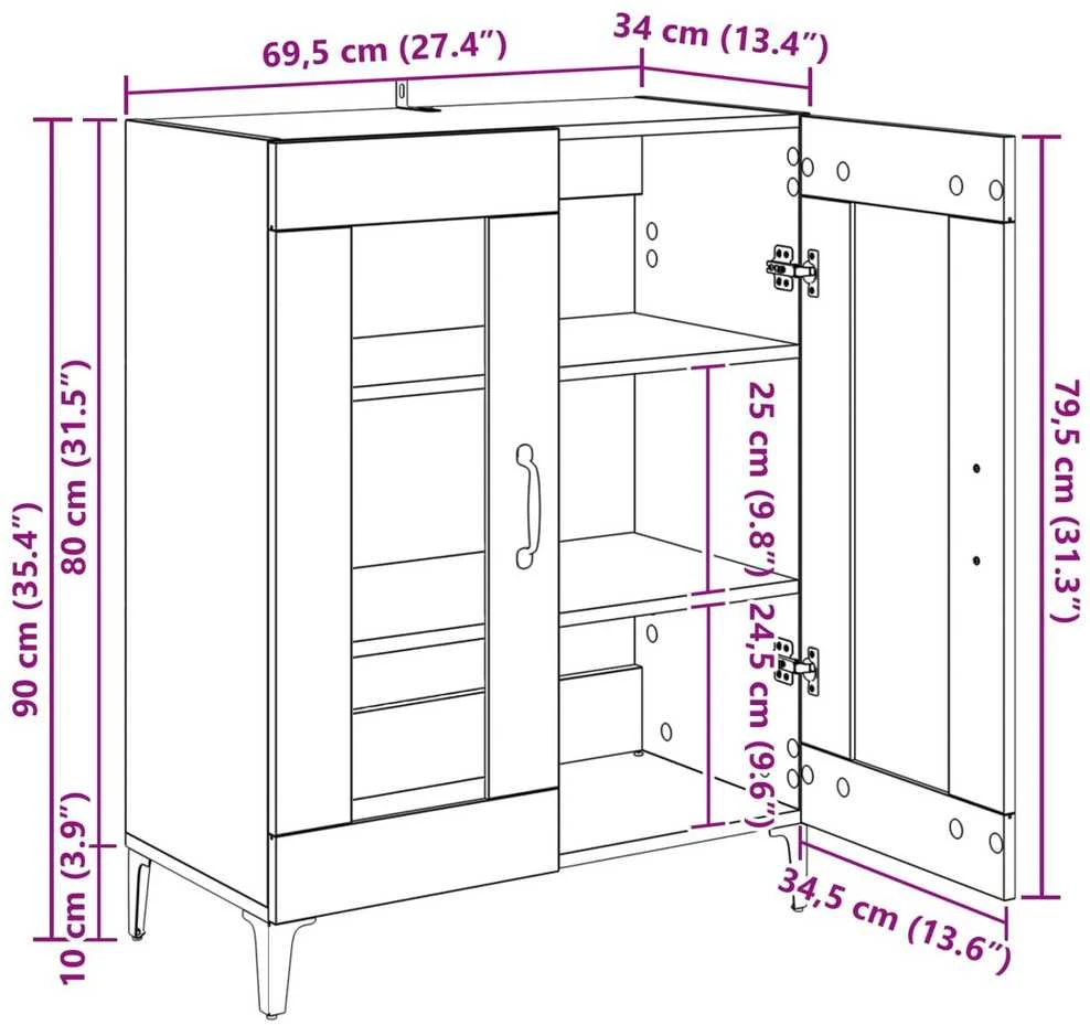Kabalas Senovinis medis 69,5 x 34 x 90 cm