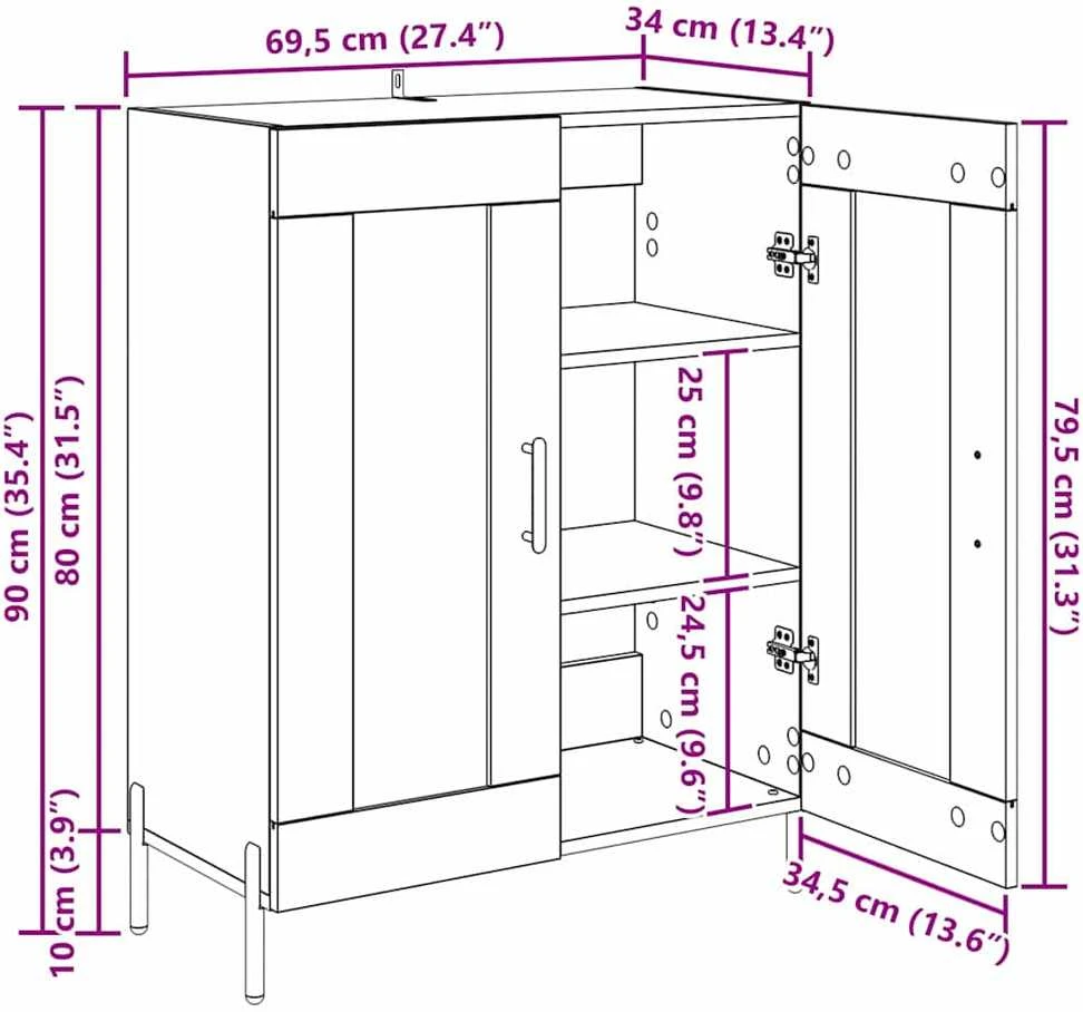 Kabalas Senovinis medis 69,5 x 34 x 90 cm